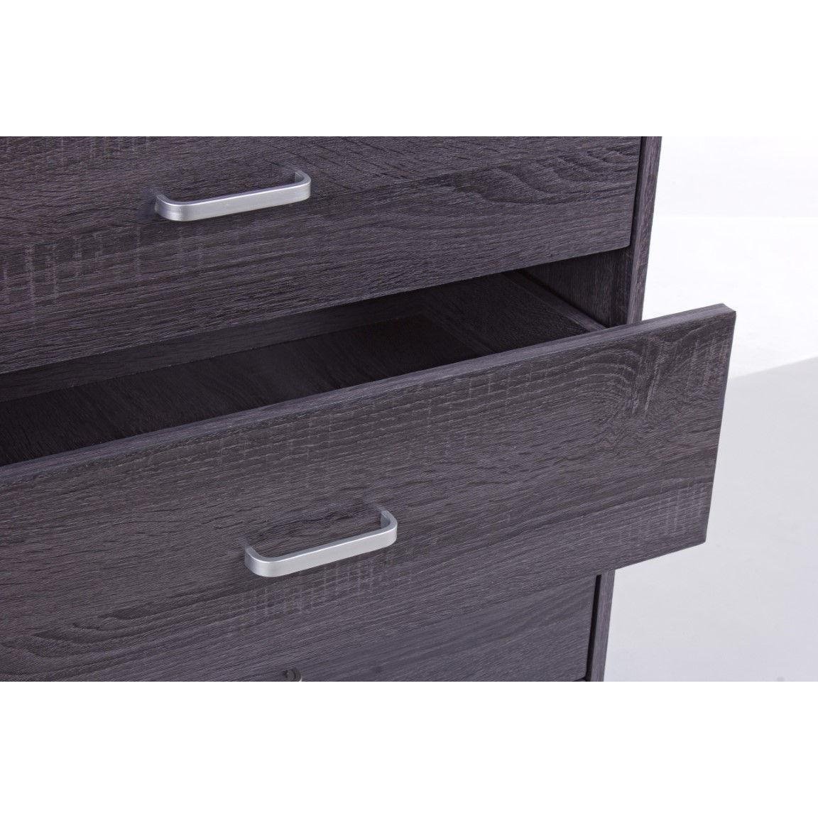 Comoda Cu 4 Sertare Leonardo Grey - imagine 2