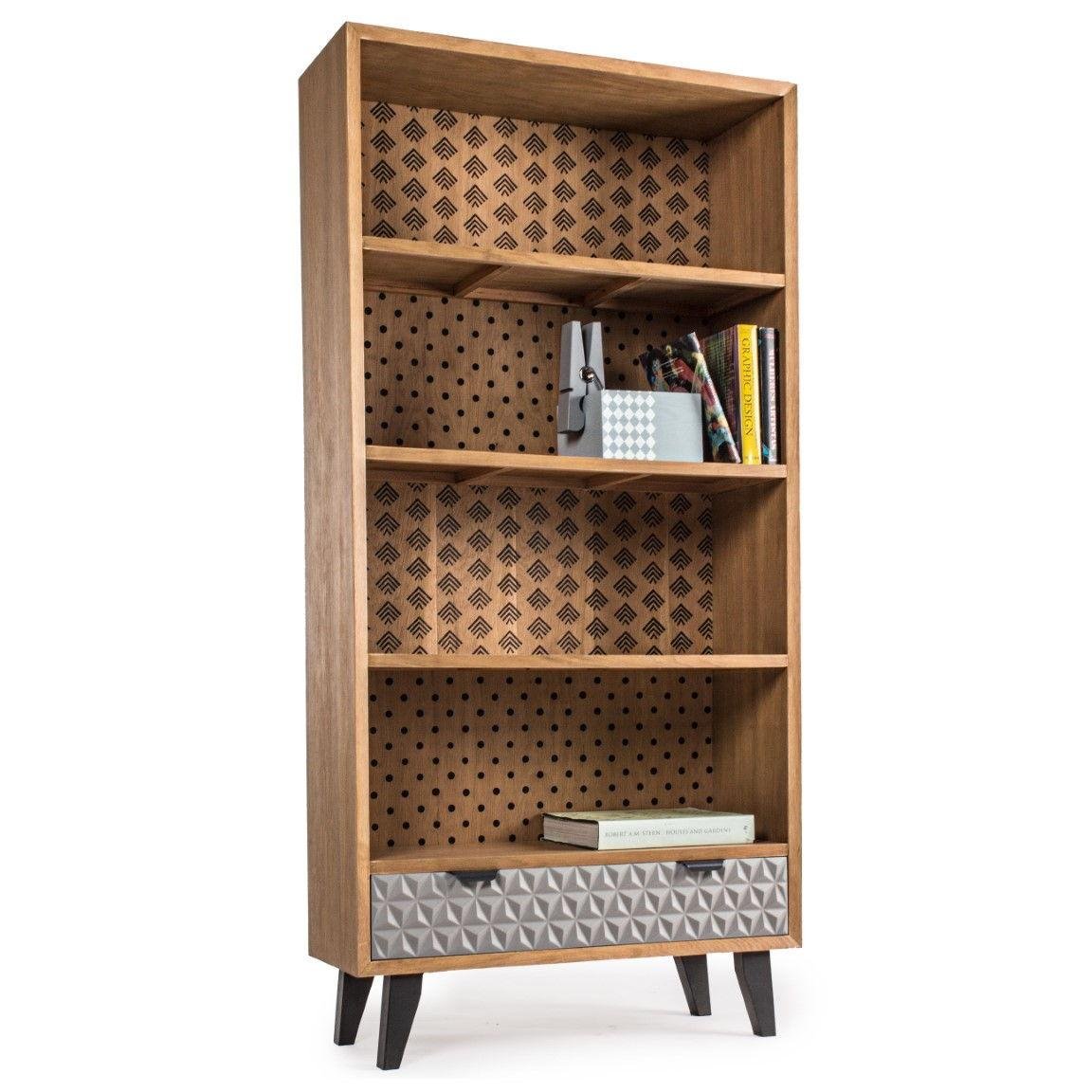 Corp De Biblioteca cu 4 rafturi si un sertar Horizon - imagine 2