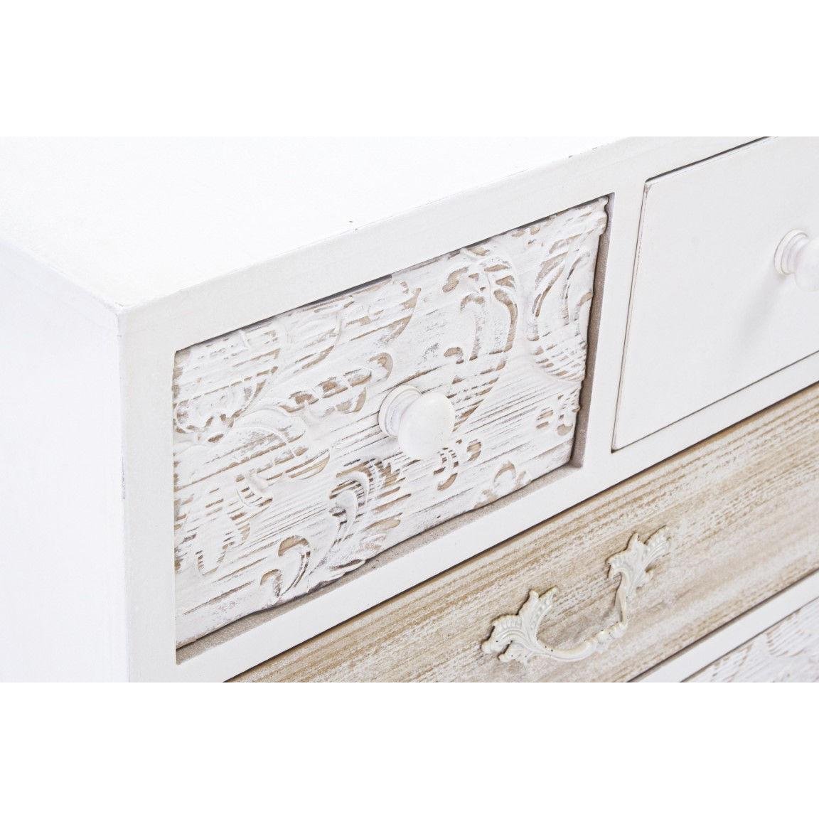 Comoda Alb Cu 5 Sertare Glenn - imagine 2