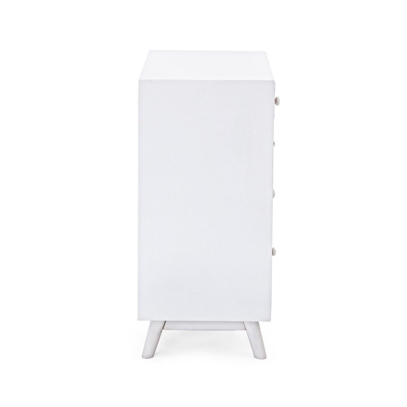 Comoda Alb Cu 5 Sertare Glenn - imagine 5