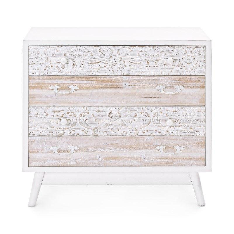 Comoda Alb Cu 4 Sertare Glenn - imagine 3