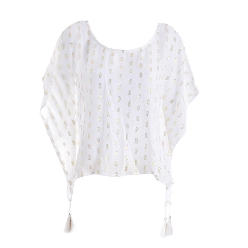 Bluza Alba Cu Imprimeuri-5-41-346-0039-Siart Bluza Alba Cu Imprimeuri-5-41-346-0039-Siart
