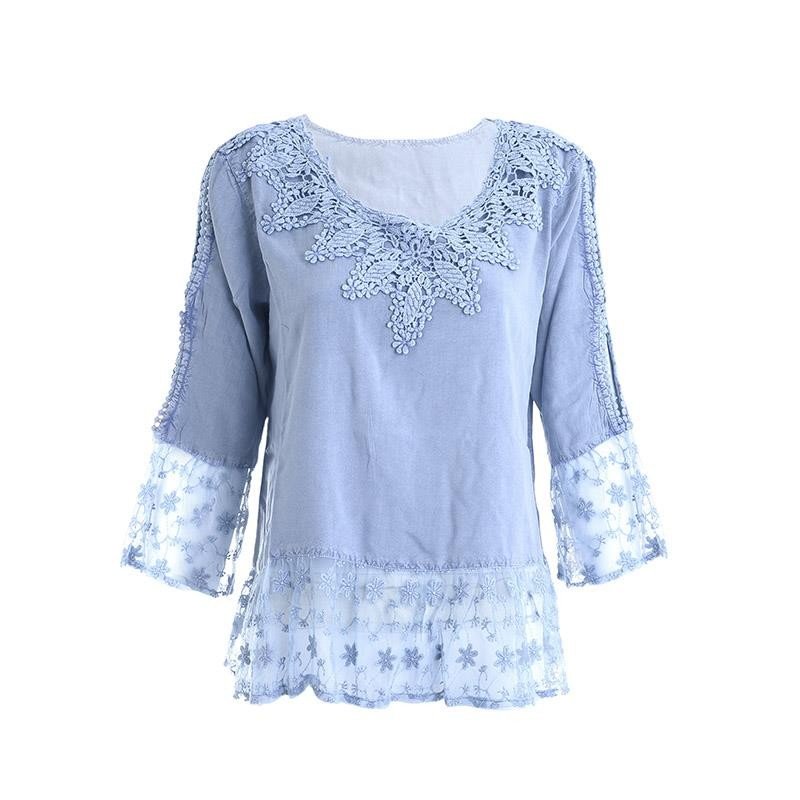 Bluza Cu Detalii Dantela-5-41-687-0030-Siart Bluza Cu Detalii Dantela-5-41-687-0030-Siart