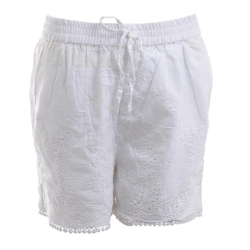 Pantaloni Scurti Cu Broderie-5-41-190-0181-Siart Pantaloni Scurti Cu Broderie-5-41-190-0181-Siart