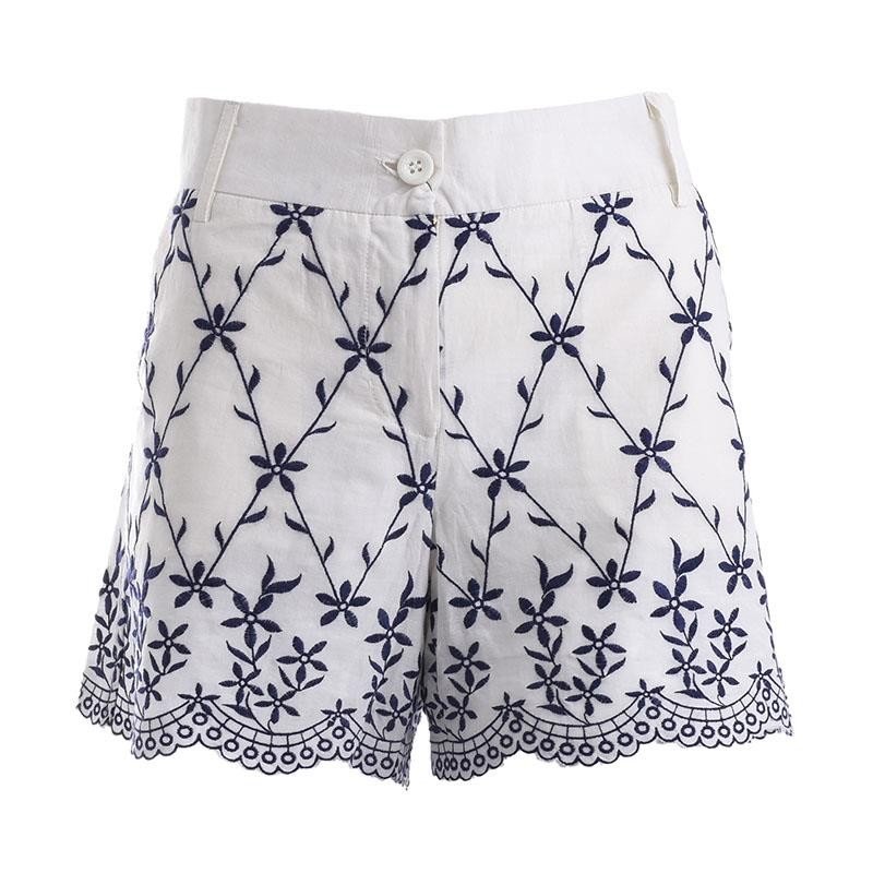 Pantaloni Scurti Cu Broderie-5-41-700-0004-Siart Pantaloni Scurti Cu Broderie-5-41-700-0004-Siart