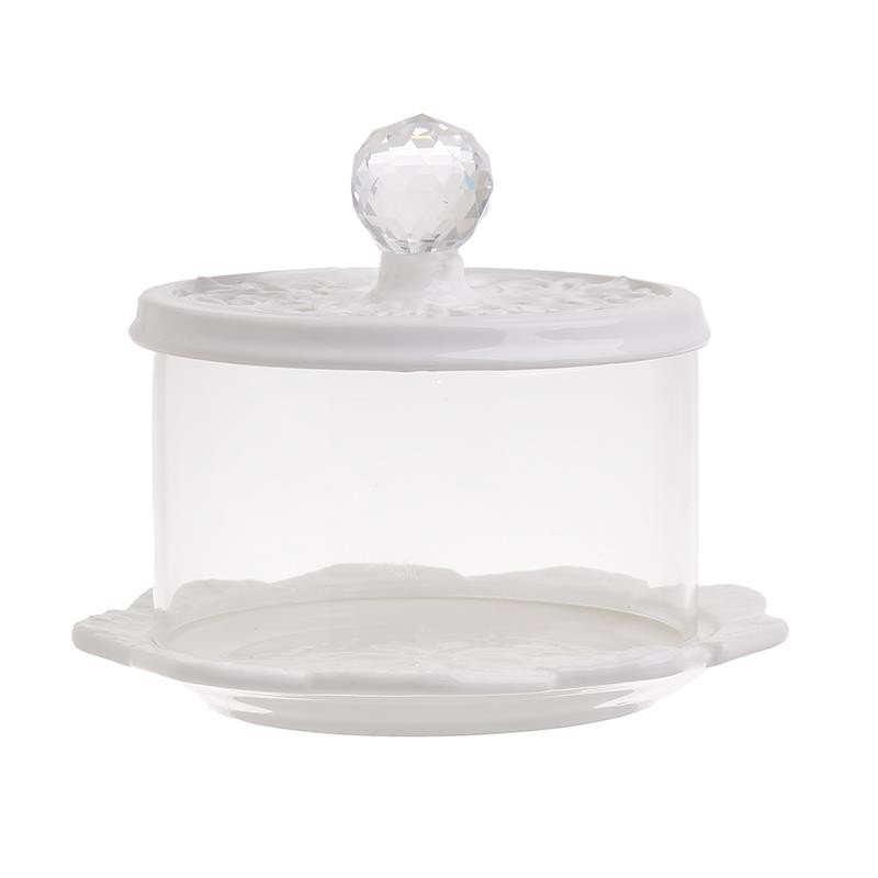 Platou Din Portelan Pentru Prajituri-3-60-618-0028-Siart Platou Din Portelan Pentru Prajituri-3-60-618-0028-Siart