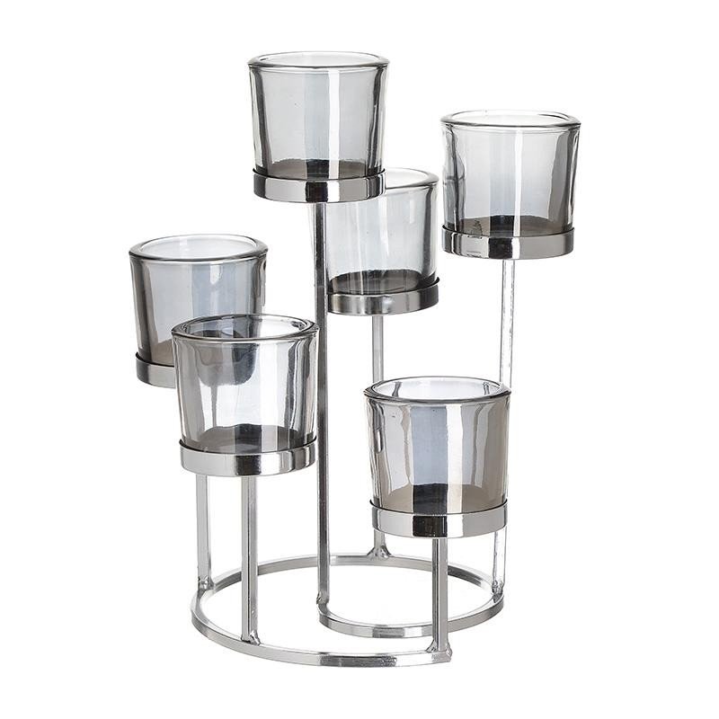 Suport Metalic Pentru Lumanari Cu 6 Brate-3-70-788-0043-Siart Suport Metalic Pentru Lumanari Cu 6 Brate-3-70-788-0043-Siart