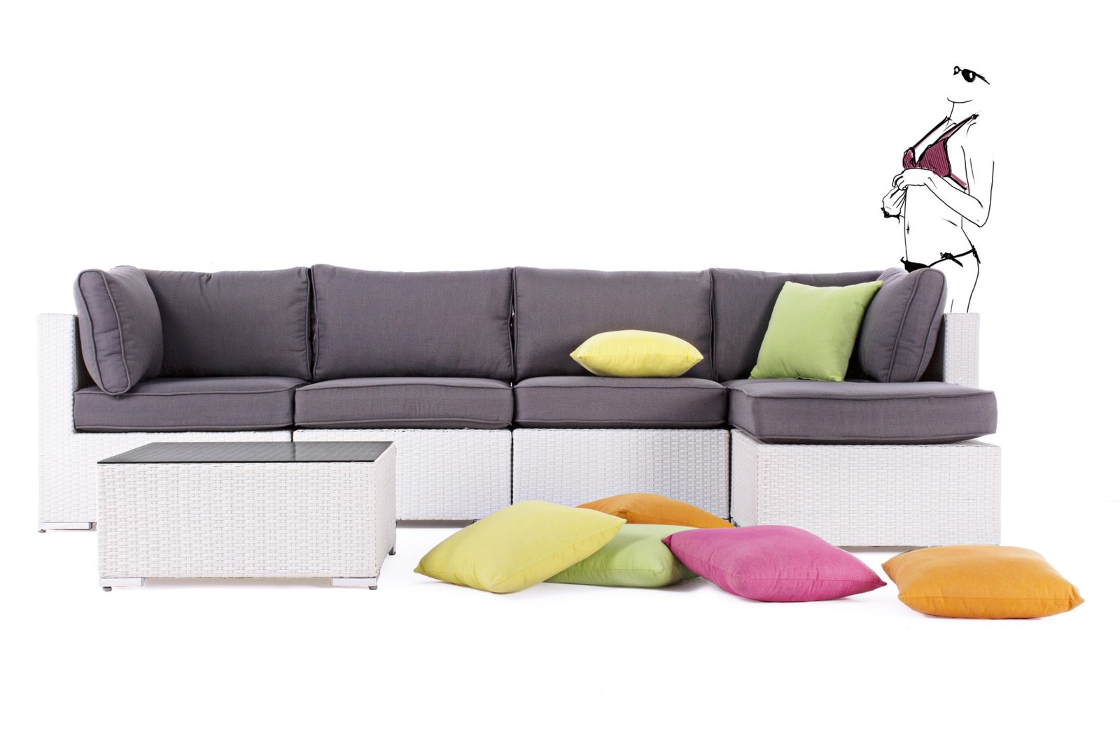 Puf Alb Cu Perna Twenty-3660072-Siart