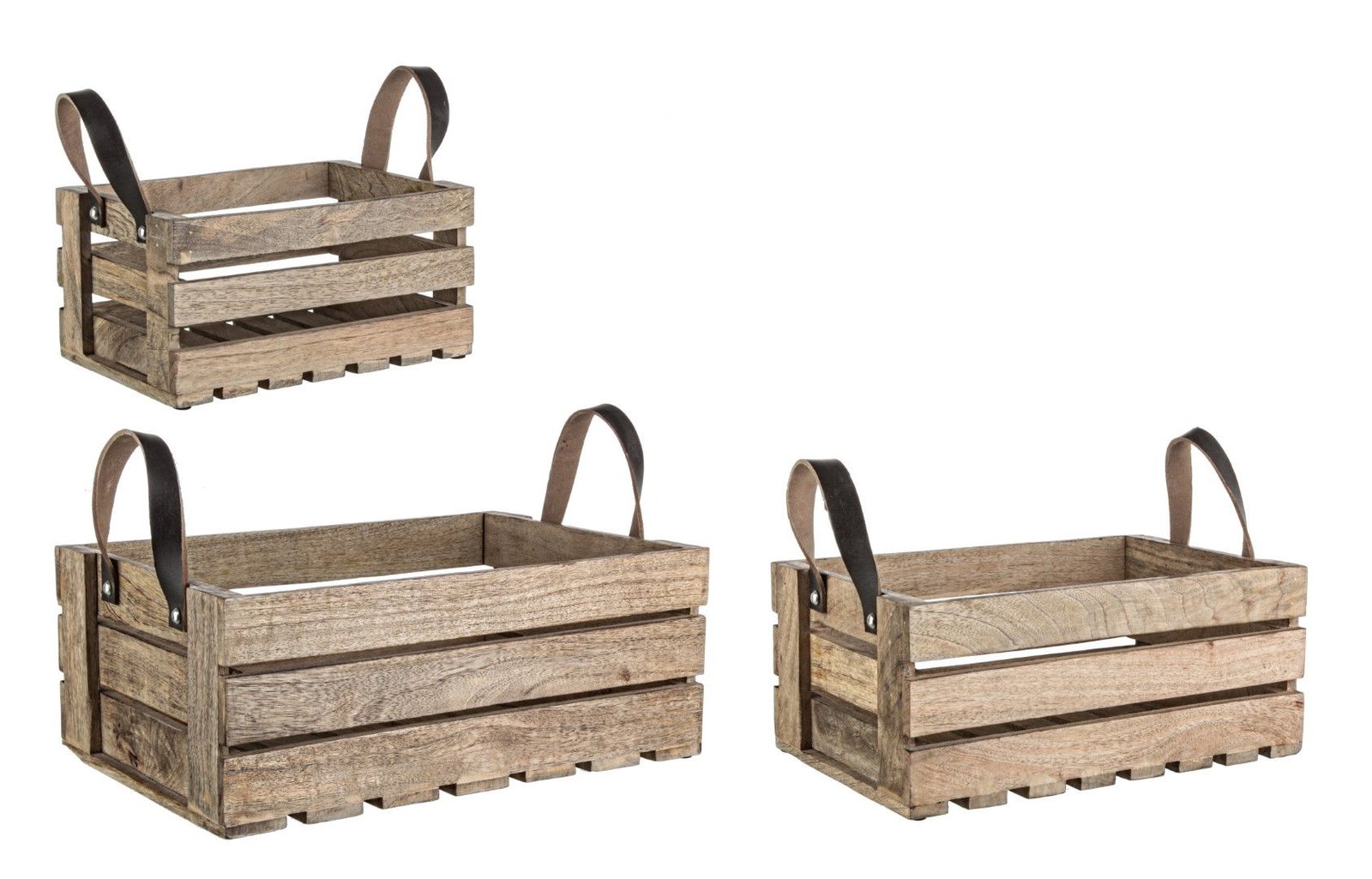 Set De 3 Cutii Decorative Rustic-0921739-Siart Set De 3 Cutii Decorative Rustic-0921739-Siart
