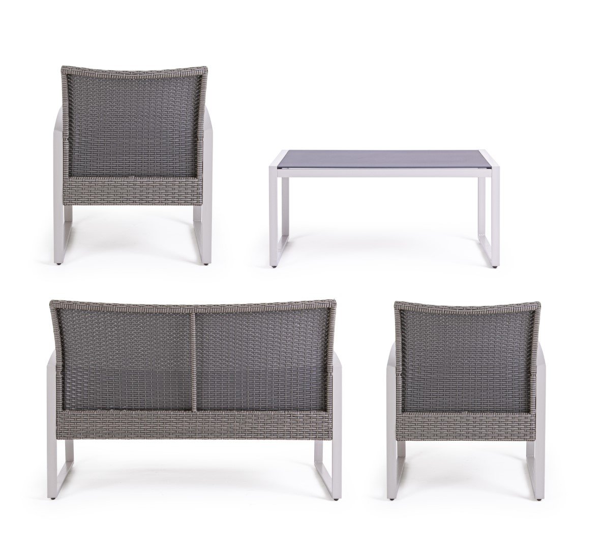 Set De 4 Piese Ce Include O Canapea- 2 Scaune Si O Masa Kurtis-0662106-Siart