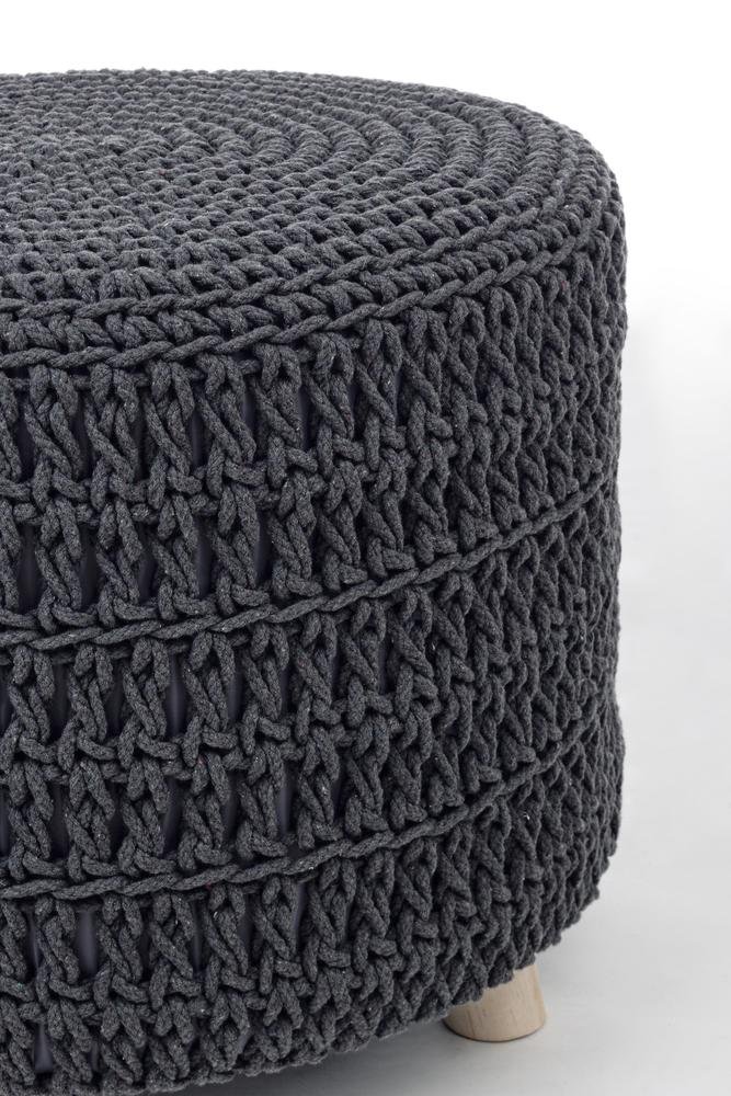 Puf Braid, Gri Inchis - imagine 2