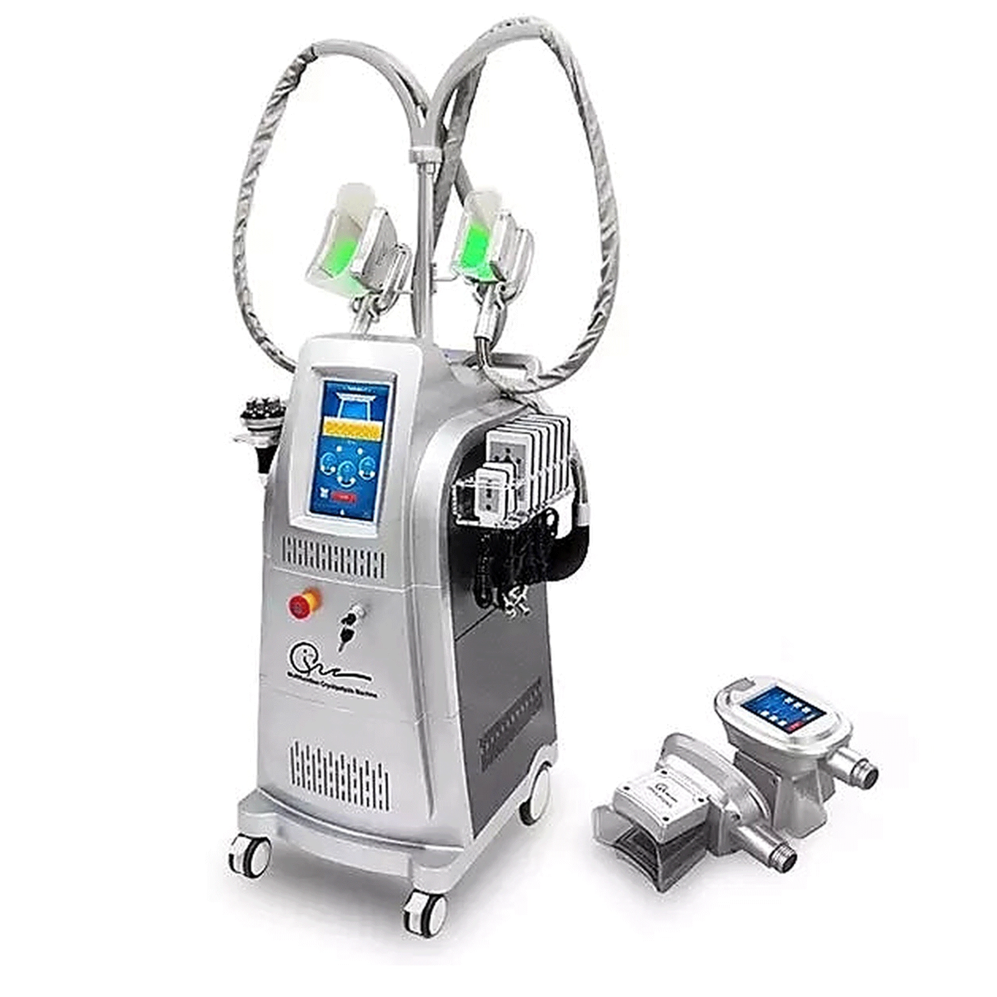 Aparat MultiCryogen Dual Pro – Criolipoliză 2X, Cavitație 40KHz, Radiofrecvență 5MHz & LipoLaser 6 Paduri